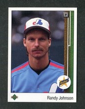 Randy Johnson Mariners Star Rookie Baseball Card RC 1989 Upper Deck Rookie #25