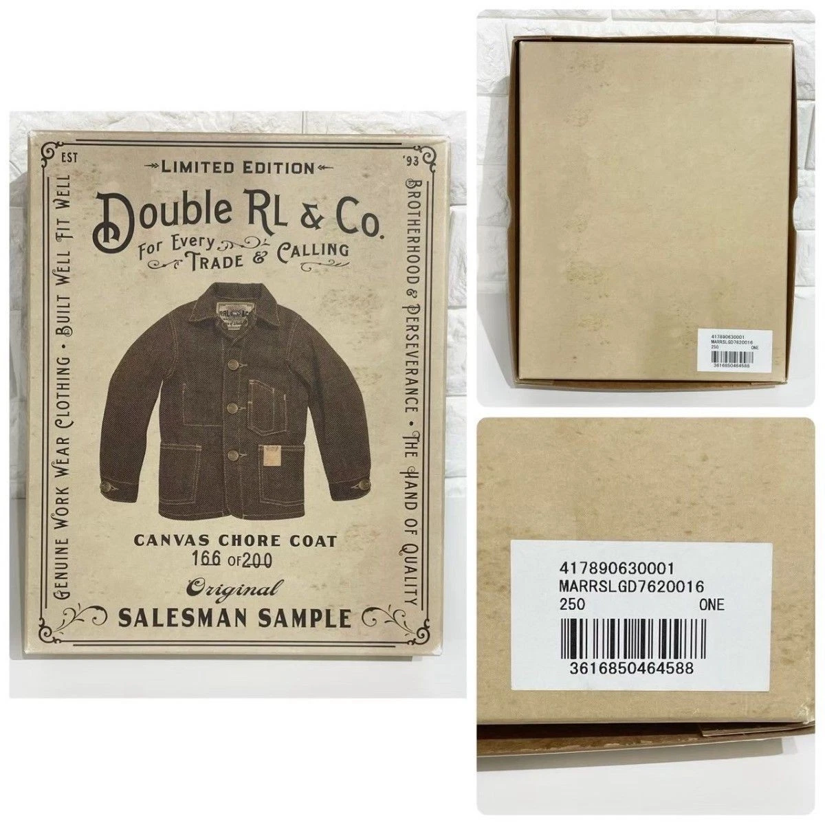 RRL Saleman Sample Miniature Unused Chore Coat Limited to 200 Work Jacket Double - product detail image 8