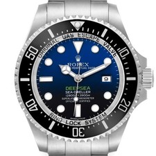 Rolex Seadweller Deepsea Cameron D-Blue Steel Mens Watch 116660 Box Card