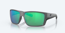 Costa Reefton PRO Matte Gray Polarized Green Mirror Sunglasses 580g Glass Lens