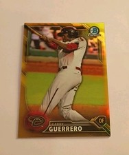 2016 Bowman Prospects Chrome Gold Refractor SSP Gabby Guerrero XRC 23/50