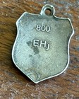 Vintage VOGELSBURG 800 Silver Enamel Travel Shield Bracelet Charm — photo 7