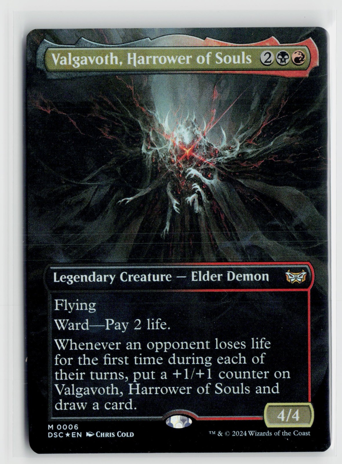 MTG Valgavoth, Harrower Of Souls (Borderless) x1 Foil NM DSC Duskmourn 0006