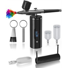 Kit Aérographe Sans Fil pour Ongles, avec Compresseur D'Air pour Maquettes,3388