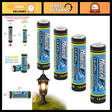 4-Pack 3.2V LiFePo4 14430 Rechargeable Battery 400mAh for Solar Lights, Shavers,