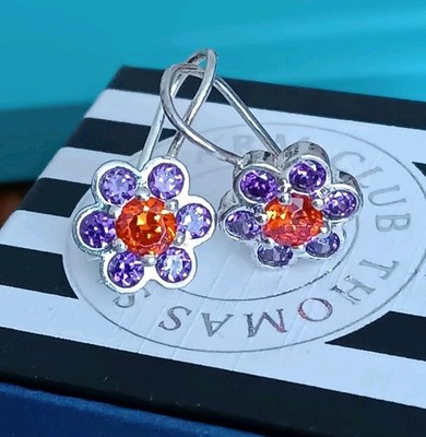Thomas Sabo Ohrringe Blüte Blume Zirkonias / Rarität/Sterlingsilber 925