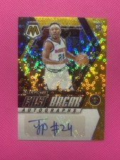 2023-24 Panini Mosaic Fast Break Jalen Pickett Silver Disco Prizm Auto GOLD /10