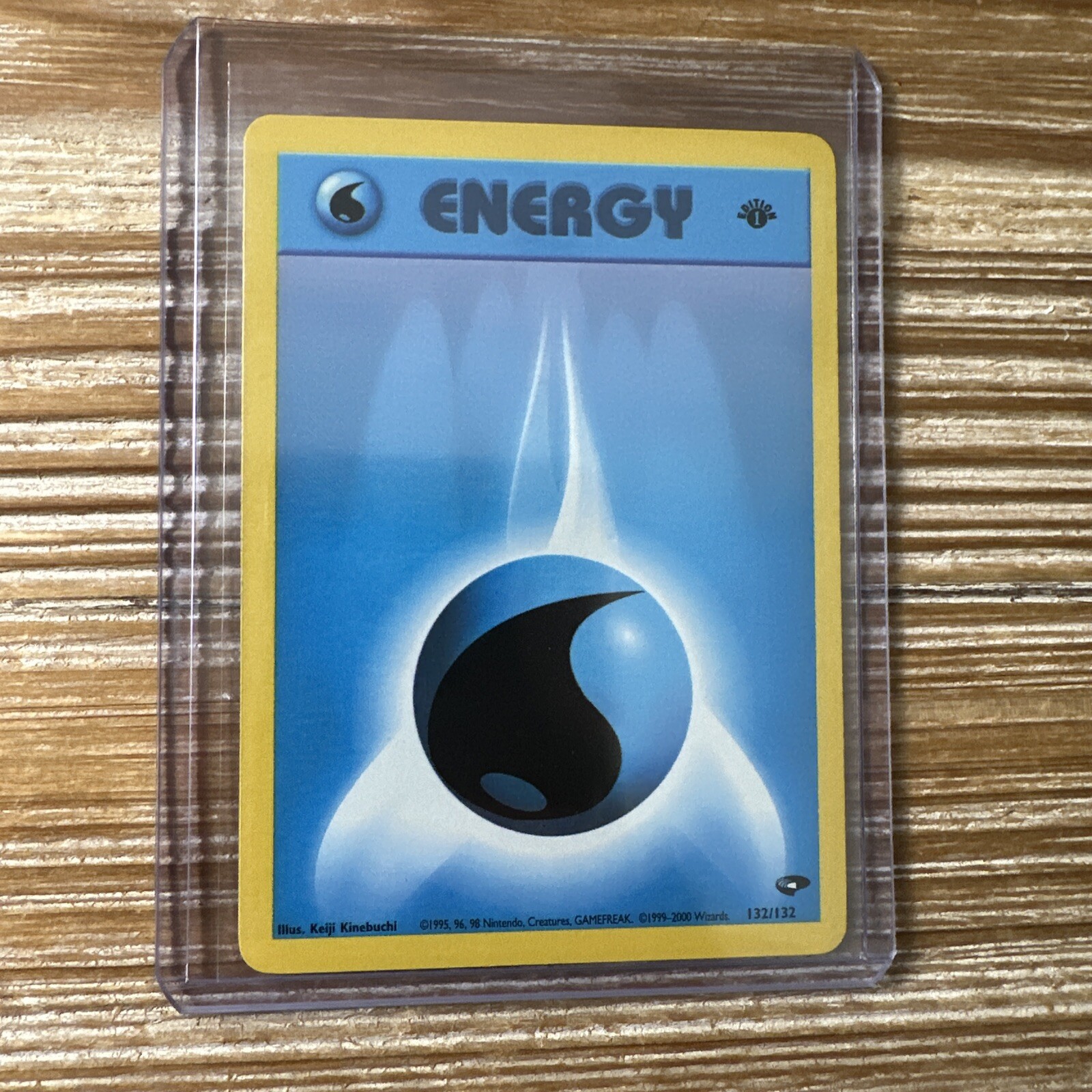 Pokemon Card Gym Challenge 1st Edition Water Energy 132/132 LP-MP