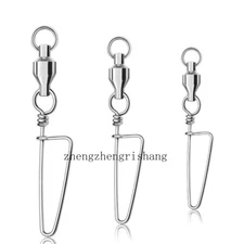 20Pcs Ball Bearing Fishing Swivels Snap Coastlock Fishing Line Connector17-330lb