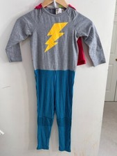 Siaomimi Play Superhero Jumpsuit with Cape Halloween Costume Sz 7-8Years