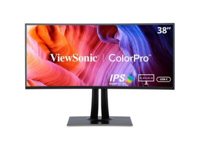 ViewSonic VP3881A 38 Inch IPS WQHD+ Curved Ultrawide Monitor with ColorPro 100%