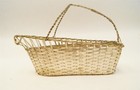 Vintage Silver-plated Woven Metal Wine Bottle Holder Basket — photo 4