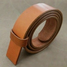 Blank Genuine Leather Belt Strap NO Hole Men Women Cow Hide DIY 38mm 100-150cm