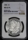 1886 Morgan Dollar NGC MS-62 PL