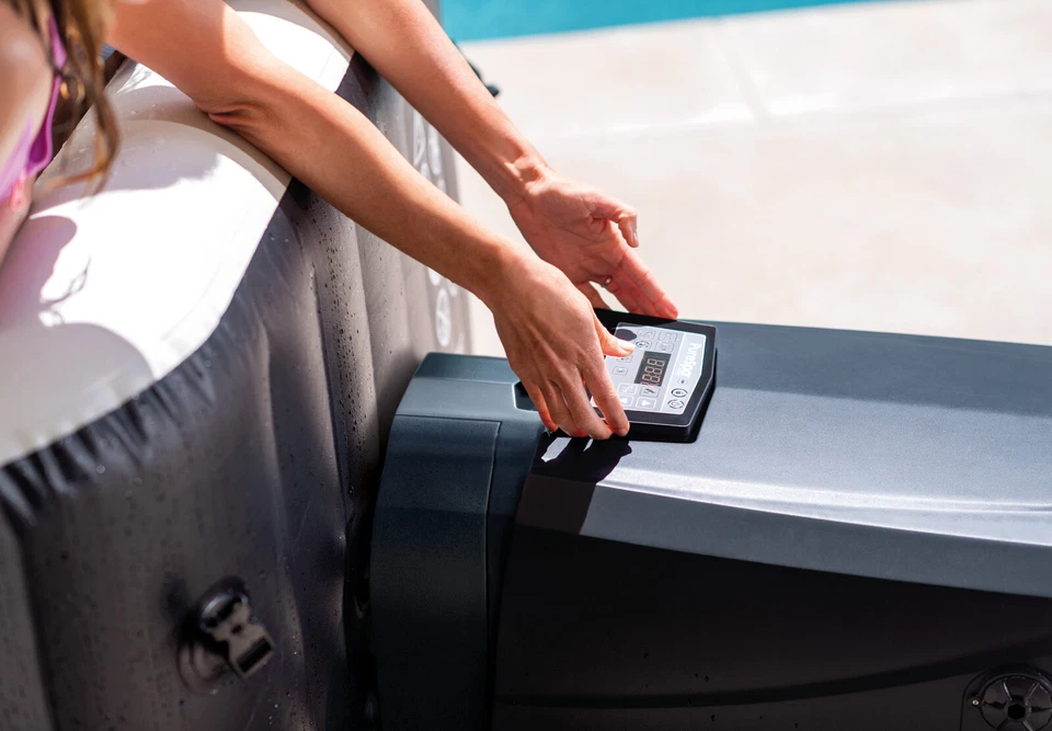 INTEX PureSpa Jet & Bubble Deluxe Standard 201x71cm Aufblasbarer Whirlpool - Bild 4 von 4