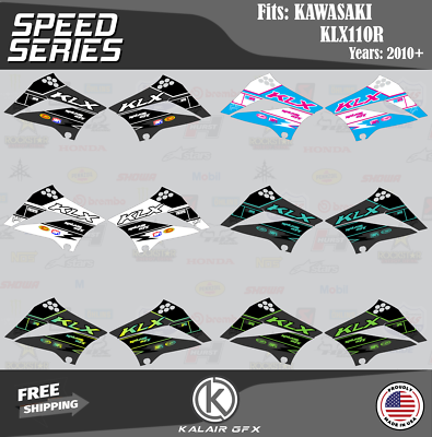 Kawasaki KLX110 (2010-2024) KLX-110 Shroud Graphics Speed Series
