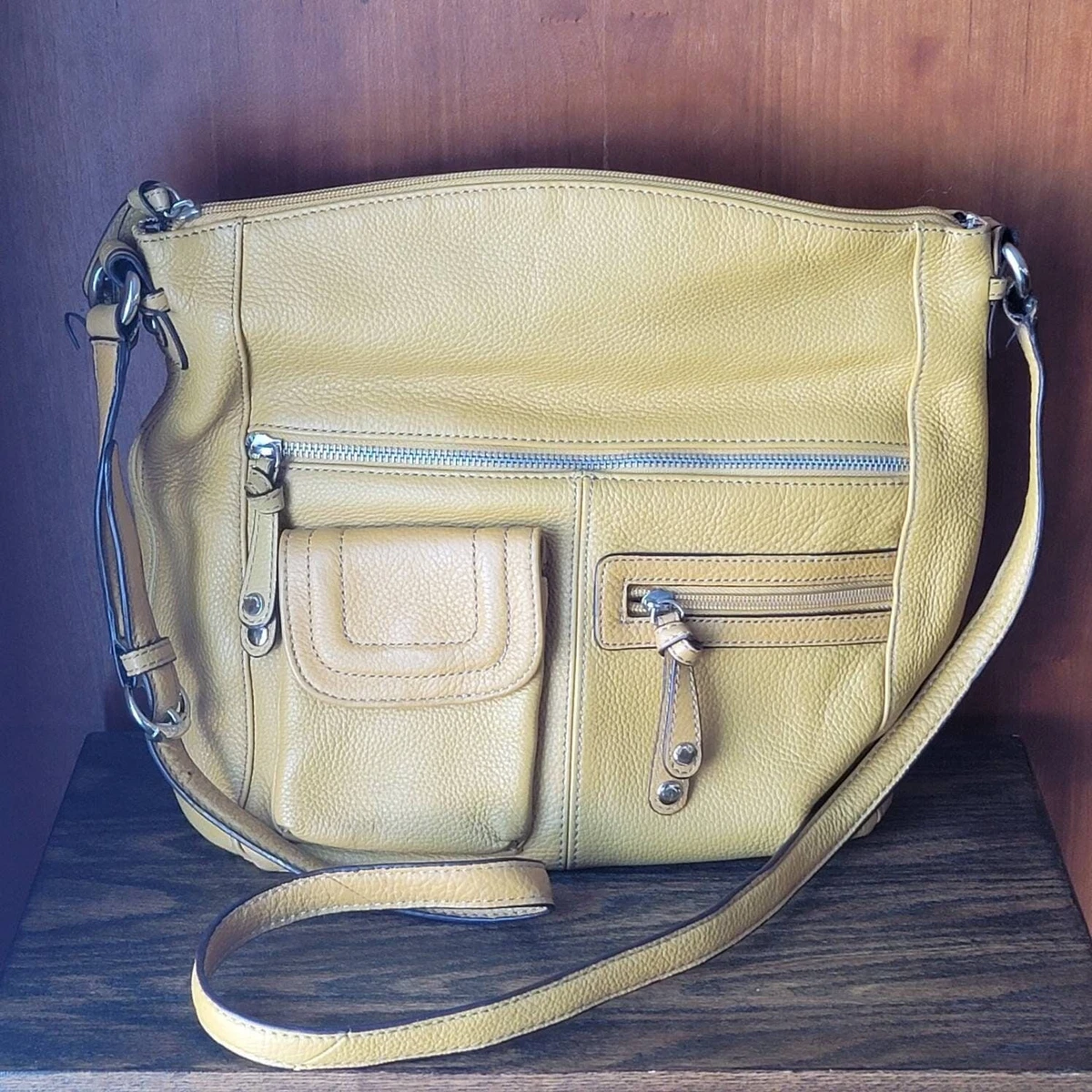 Tignanello leather online crossbody bag