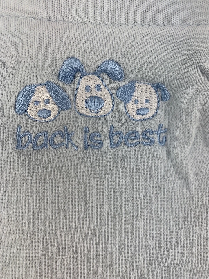 Cobertor Swaddle Sure recém-nascido Swaddle bebê azul estampa de cachorro  - Imagem 2 de 4