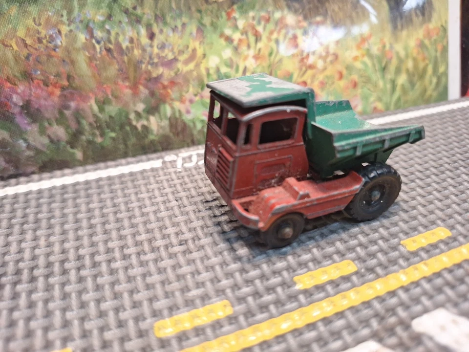 复古 Lesney Matchbox 压铸 #2 Muir Hill 自卸车 "Laing" 1960 年代 MB-62 — 第 3/4 张图片
