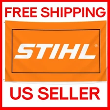 STIHL Banner Flag 3x5 FT Logo Chain Saw Tools Equipment Garage Man Cave Show New