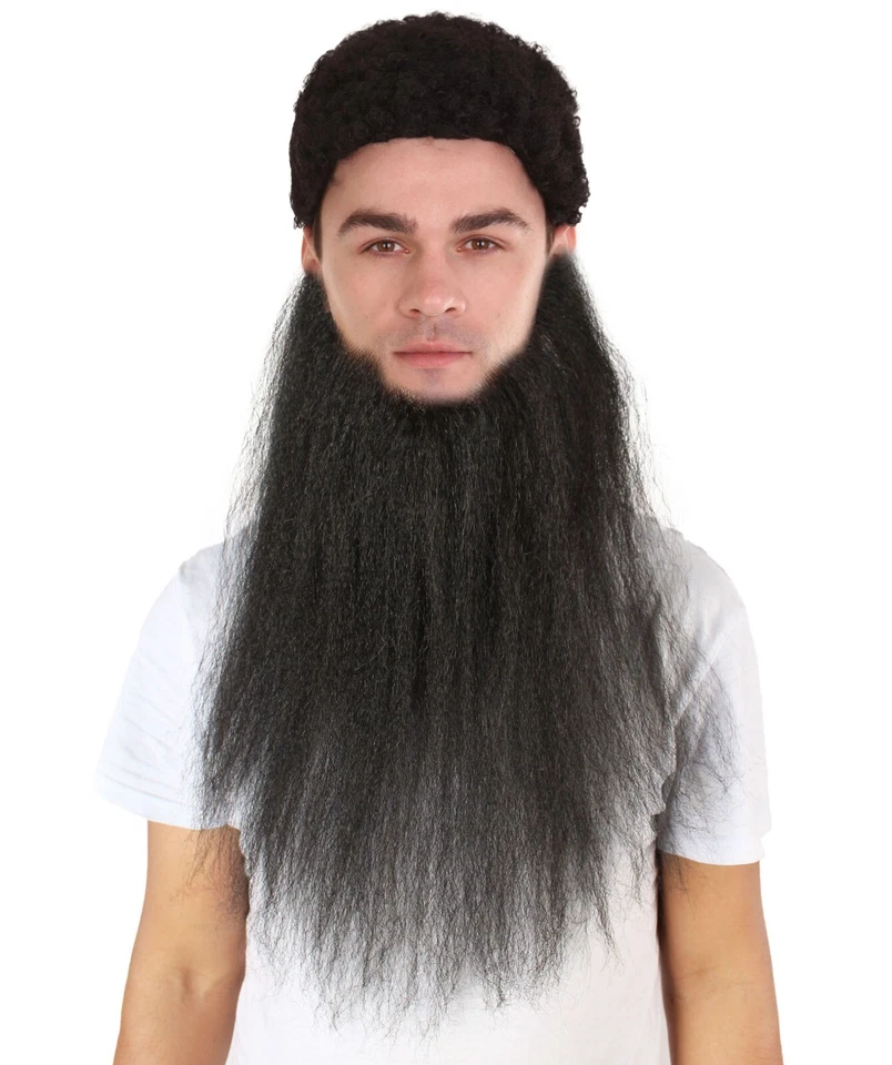 Men's Southern Long Beard Set | Synthetic Fiber Facial Hair Cosplay Costume - Image 4 of 4