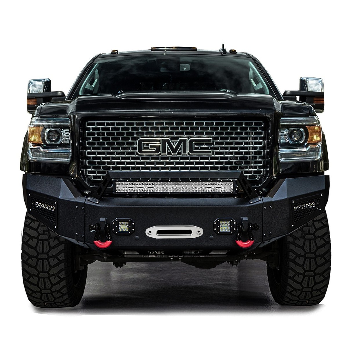 Vijay For 2015-2019 GMC Sierra 2500/3500 Front Bumper Black with
