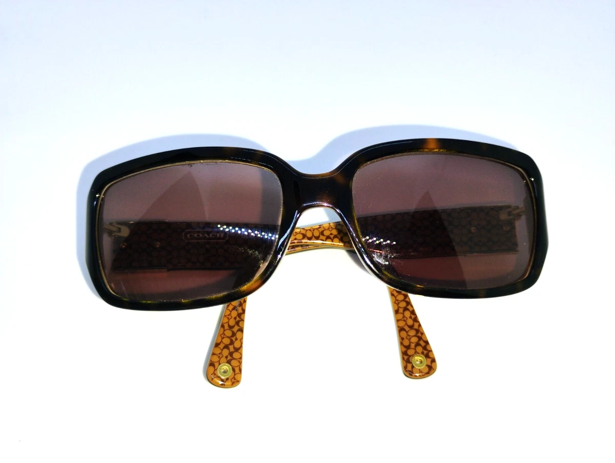 COACH Black Square Frame Delphine Sunglasses with Dark Lenses Coach Sunglasses Women main image 2