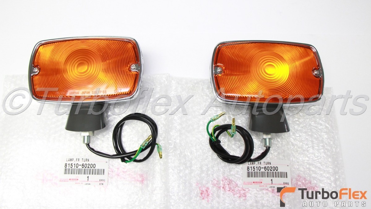 Toyota Land Cruiser FJ40 1971-1975 Amber Turn Signal Light Set Of