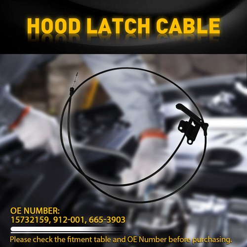 Hood Latch Release Handle Cable 912-001 For 1994-2001 Chevrolet Truck S10 Blazer - Picture 2 of 8