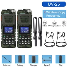 Baofeng UV- Walkie Talkies Long Range Tri-power Two Way Radios+48cm Antenna X2