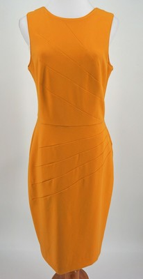 mustard yellow sheath dress