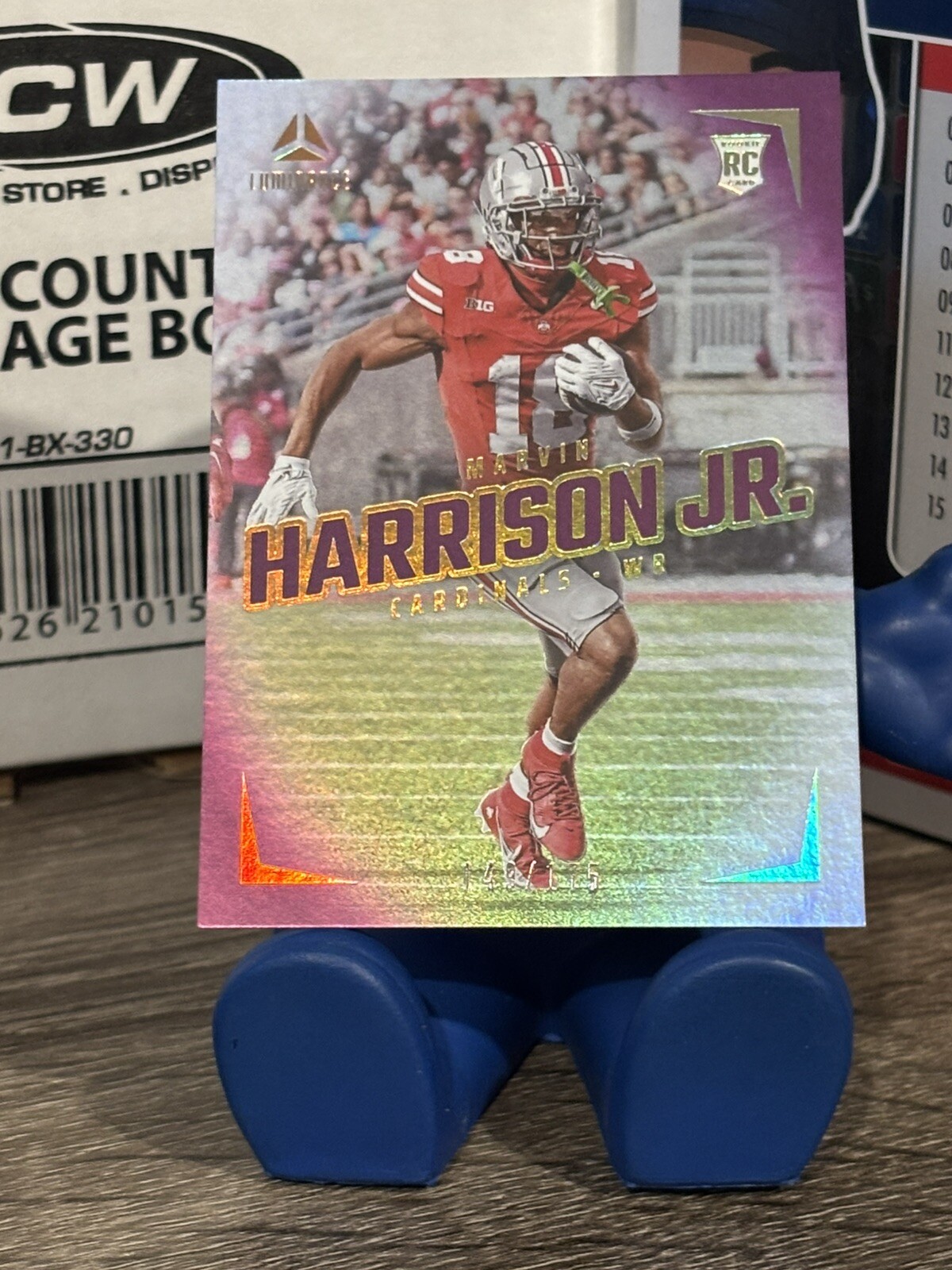Marvin Harrison Jr. 2024 Panini Luminance Vertical Rookie RC Purple #/175