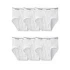 Fruit of the Loom Men's White Briefs Underwear, 6 Pack, Sizes S-5XL