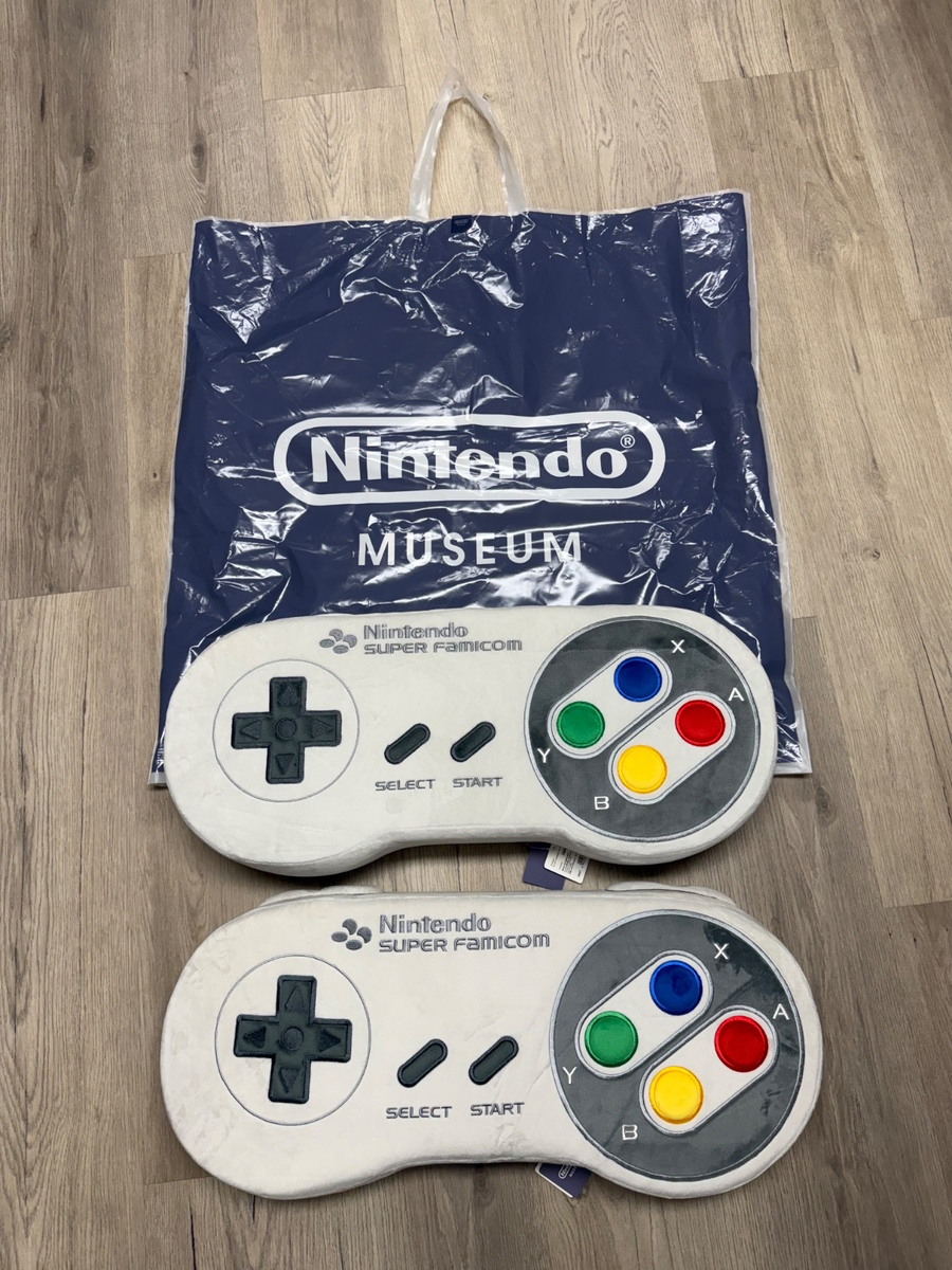 Nintendo Museum Kyoto SNES Super Famicom controller cushion plush