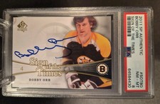 2011-12 SP Authentic Sign of the Times Auto Bobby Orr #SOT-BO  Bruins PSA 8
