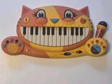 “My B. Toys Meowsic” Interactive Cat Piano Keyboard With Microphone Tested Works