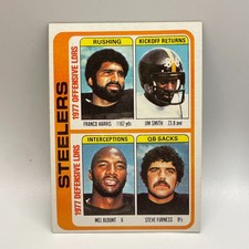 1978 Topps - Team Checklist Franco Harris, Mel Blount, Jim Smith #522