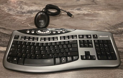 #ad Microsoft Wireless Keyboard 3000 Model 1066 amp; 3.1 Receiver Black $22.87