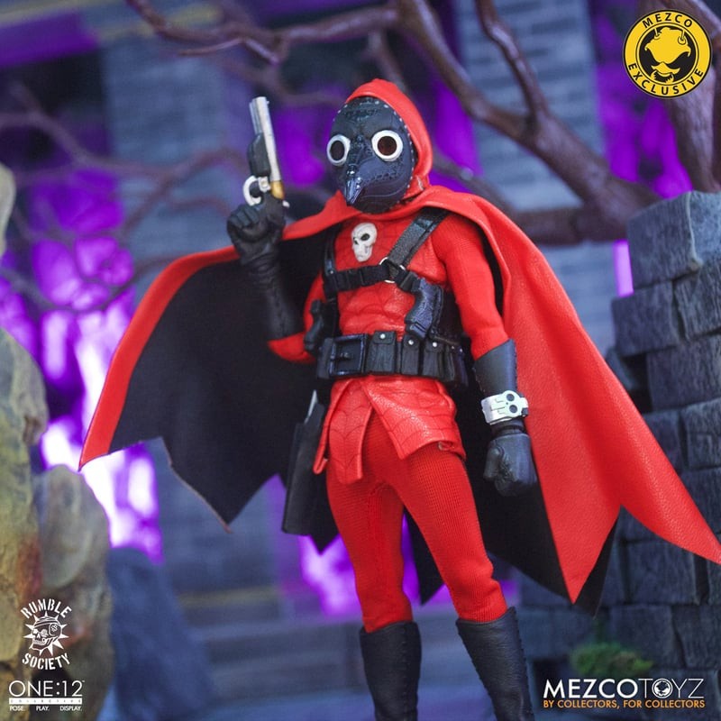 Mezco ONE:12 Rumble Society Doc Nocturnal Red Death Edition Figure
