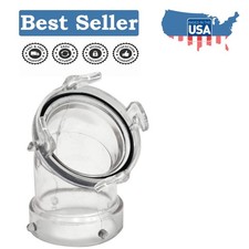 Leak-Proof 45  Clearview Hose Adapter with Durable Design - 3" NPT Connector