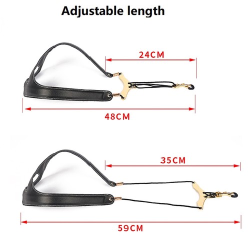 Black Adjustable Saxophone Neck Strap Padded Comfortable Shoulder For Saxophone - Picture 12 of 12