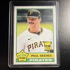 Topps Heritage 2025 Paul Skenes #60 Pittsburgh Pirates All-Star Rookie Card