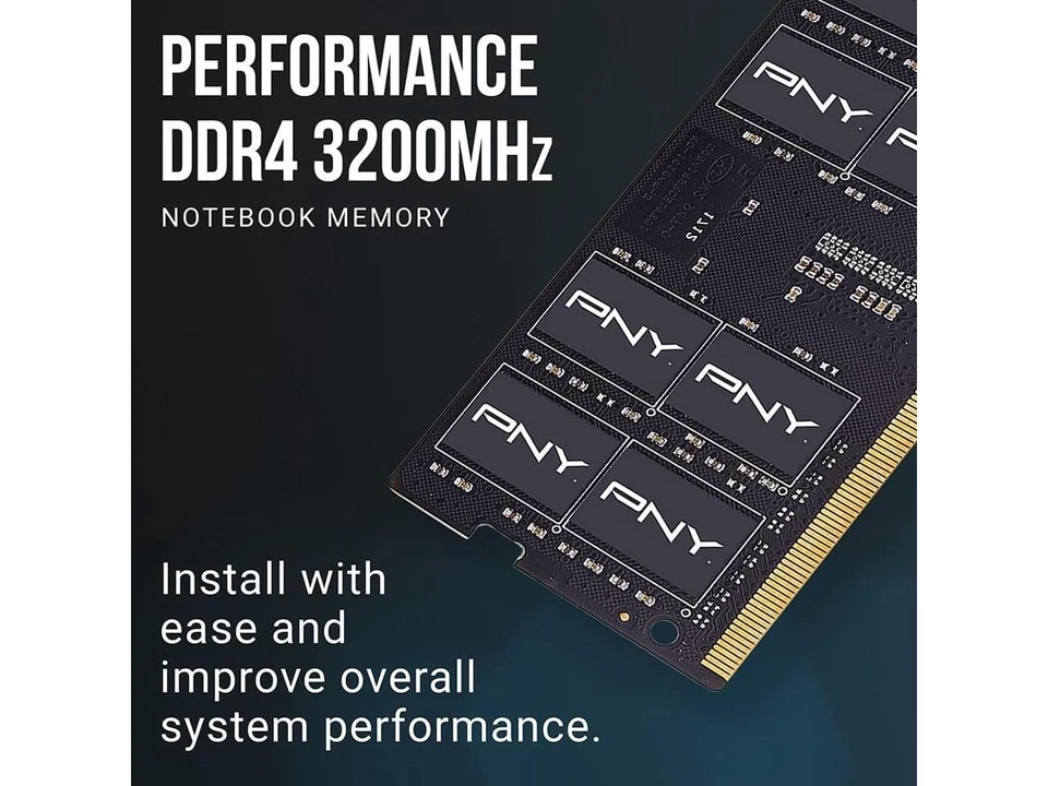 pny performance 32gb (2x16gb) ddr4 dram 3200mhz (pc4-25600) cl22 (compatible wit - Image 2 of 4