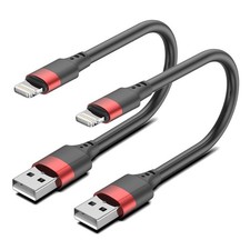 6 Inch iPhone Charger Cord, MFi Certified Short USB to Lightning Cable for Power