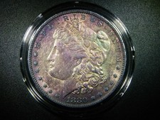 1880-O MORGAN SILVER DOLLAR RARE VAM 16 BEAUTIFULLY TONED COLLECTOR GRADE M-1013