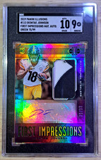 Diontae Johnson /99 (AUTO, RC, MEM, SGC 9) 🎲 2019 Panini Illusions - Steelers