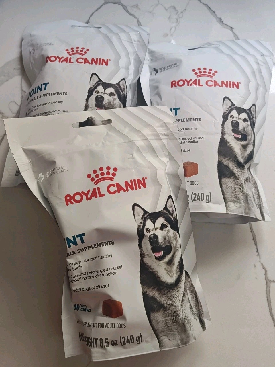 Royal Canin Joint Support Soft Chews Supplement Adult Dogs 60 count x 3 Pack