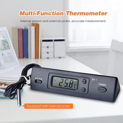 1x Elektronisches Thermometer Auto Multifunktion Temperaturanzeige mit Fühler N
