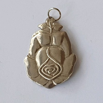 925 Silberanhänger als Blume Anhänger aus Sweden Vintage