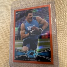 2012 Topps Chrome Luke Kuechly Orange Refractor Rookie RC #45